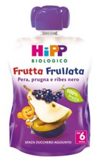HIPP BIO HIPP BIO FRUTTA FRULLATA PERA PRUGNA RIBES 90 G